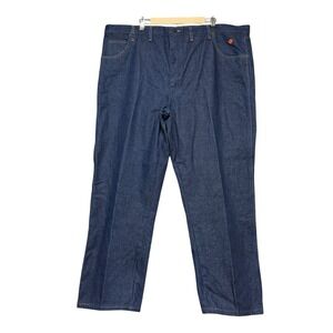 Wrangler FR Jeans Men 46x32 32" Blue Relaxed Fit Flame Resistant Work‎ CAT2 2112